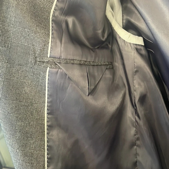 H&M men’s Skinny fit blazer grey size 40R - Picture 4 of 6